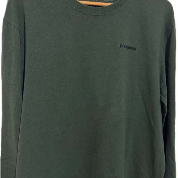 Patagonia Men's Forest Green Long Sleeve Tee - Picture 2 of 5